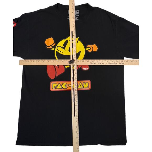Pac-Man Graphic Long Sleeve Shirt Men’s M – Ghosts & Japanese Print Sleeves - Picture 9 of 9